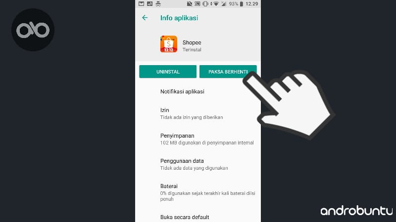 Cara Mengatasi Aplikasi Shopee Error di Android by Androbuntu 4