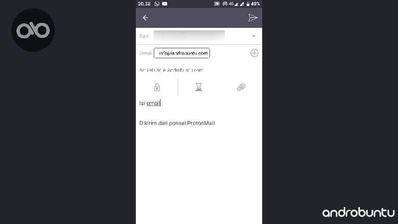Cara Mengirim Email di ProtonMail Beserta dengan Lampiran by Androbuntu 3