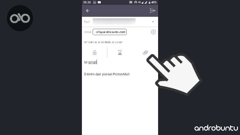 Cara Mengirim Email di ProtonMail Beserta dengan Lampiran by Androbuntu 4