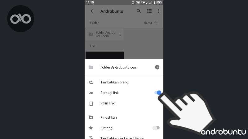 Cara Mengirim Folder Melalui Google Drive by Androbuntu 5