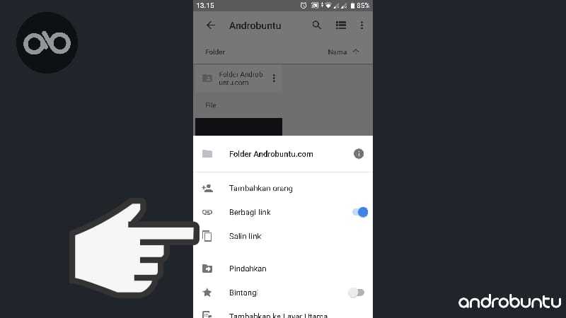 Cara Mengirim Folder Melalui Google Drive by Androbuntu 6