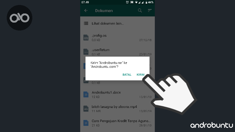 Cara Mengirim Folder Melalui WhatsApp dengan Mudah by Androbuntu 7