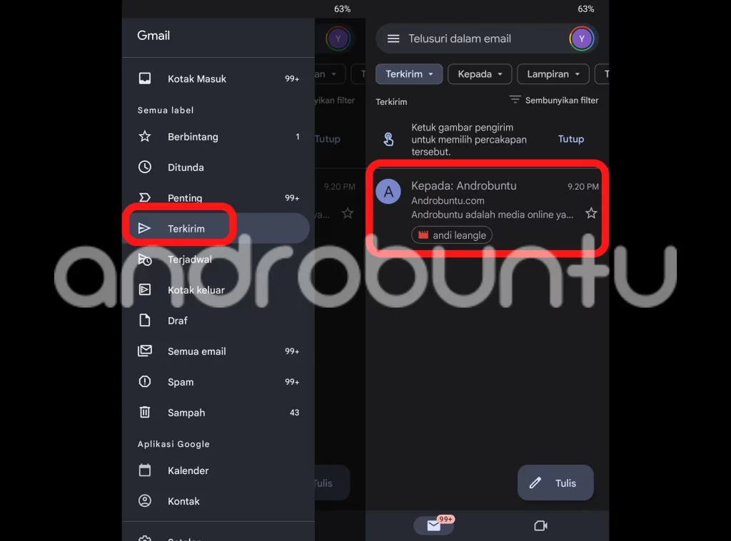 Cara Mengirim Video Melalui Gmail by Androbuntu 3