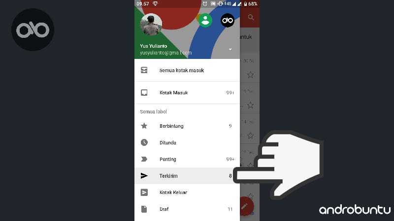 Cara Mengirim Video lewat Gmail di HP Android by Androbuntu 8