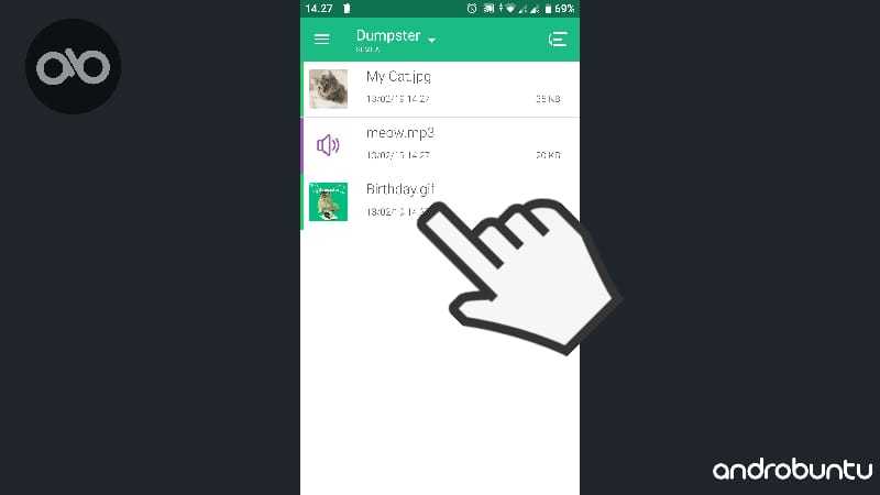 Dumpster Aplikasi untuk Mengembalikan File yang Terhapus di Android 1