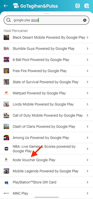 Beli Voucher Google Play di Gojek 4