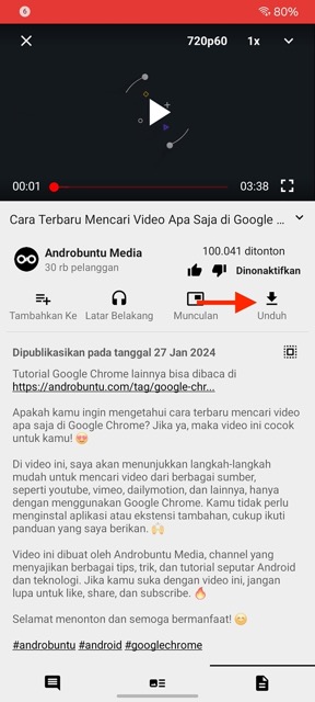 Cara Download Film di YouTube 3