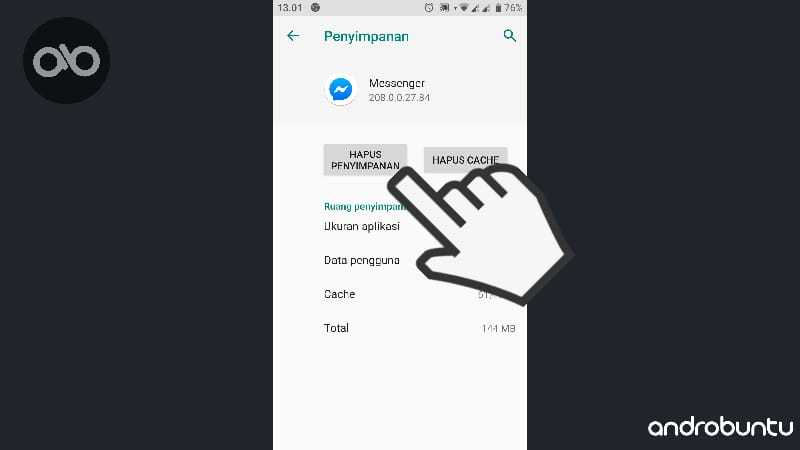 Cara Mengatasi Facebook Messenger Error di Android by Androbuntu.com 3