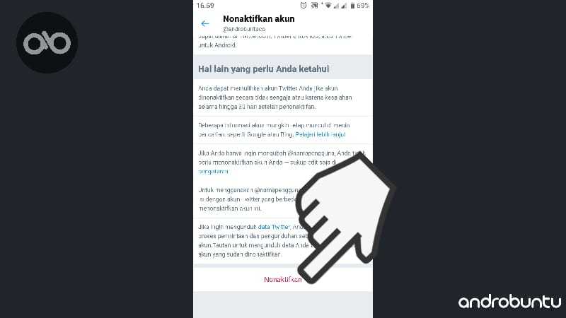 Cara Menghapus Akun Twitter Secara Permanen Selamanya by Androbuntu.com 4