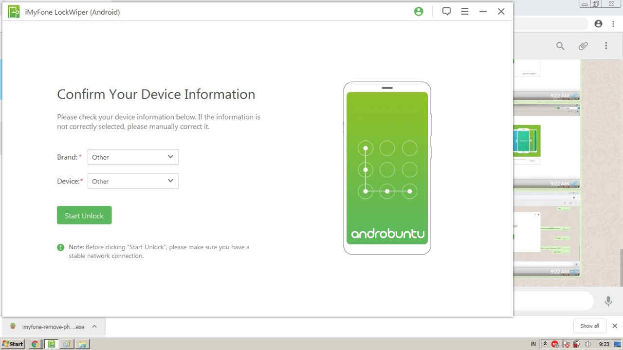 Cara Menghapus Kunci Layar Android dengan iMyFone LockWiper by Androbuntu.com 2