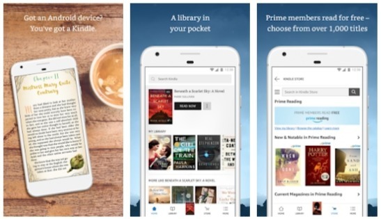 Aplikasi Baca Novel Terbaik di Android by Androbuntu Amazon Kindle