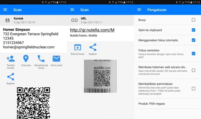 Aplikasi Scan Barcode Android 1