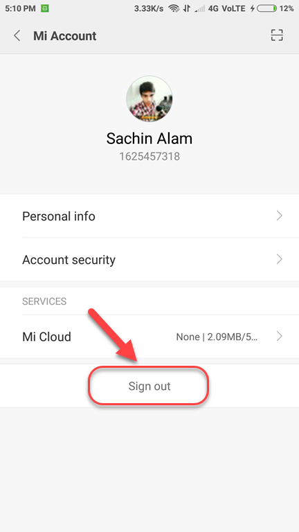Cara Menghapus Akun Mi Cloud di Ponsel Xiaomi by Androbuntu.com 2