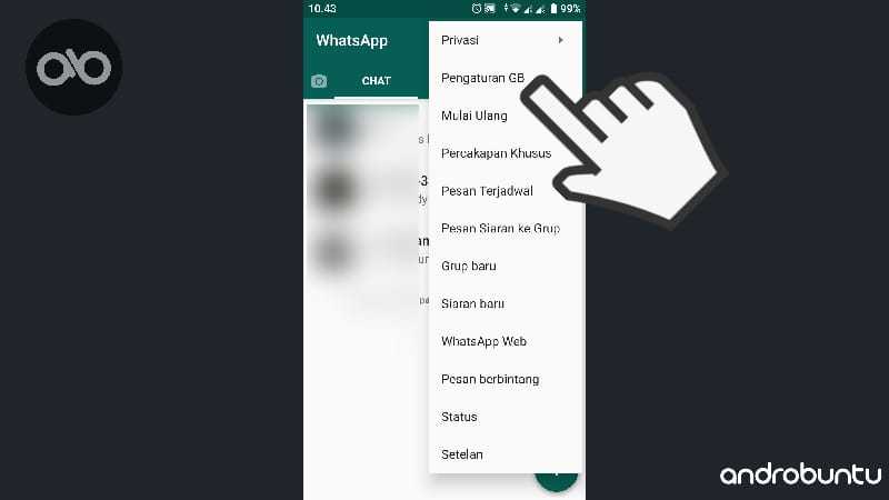 Cara Mengubah Tanda Centang Biru dengan Ikon Lain di WhatsApp by Androbuntu.com 1