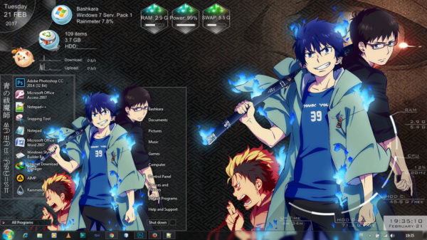 Tema Windows 7 Anime by Androbuntu 4