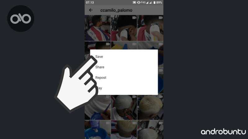 Cara Download Instagram Story Orang Lain di Android by Androbuntu.com 5