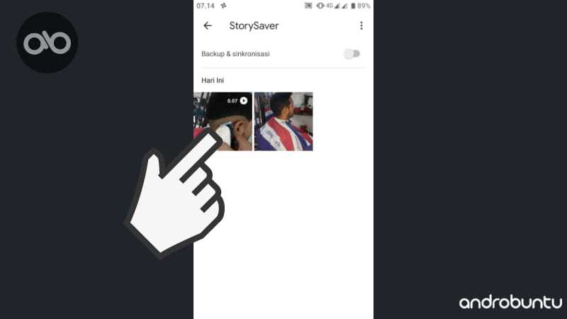 Cara Download Instagram Story Orang Lain di Android by Androbuntu.com 6