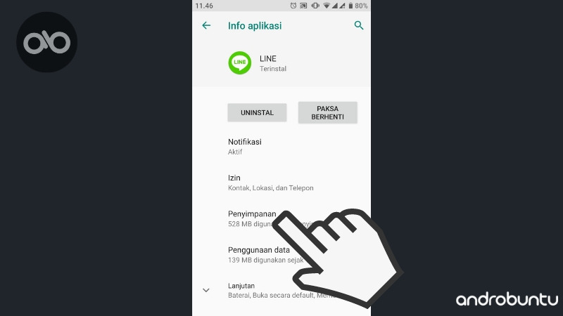 Cara Logout LINE di Android Tanpa Menghapus Akun by Androbuntu.com 3