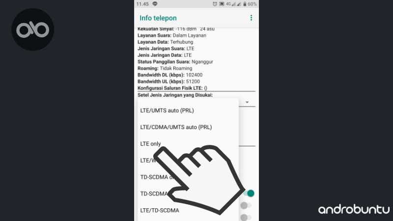 Cara Mengunci Jaringan 4G pada Ponsel Android by Androbuntu.com 6