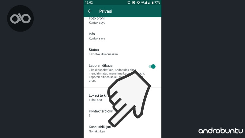 Cara Mengunci WhatsApp dengan Sidik Jari by Androbuntu.com 4