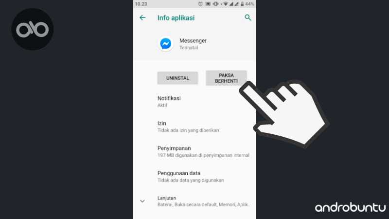 Cara Menonaktifkan Messenger di Android dan iPhone by Androbuntu.com 3