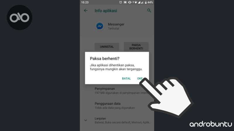 Cara Menonaktifkan Messenger di Android dan iPhone by Androbuntu.com 4