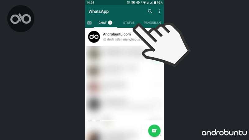 Cara Membuat Status di WhatsApp by Androbuntu.com 1