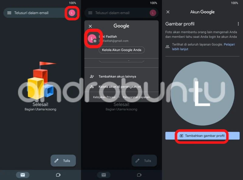 Cara Mengganti Foto Profil Gmail di Android by Androbuntu 1