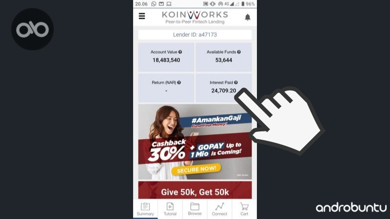 review koinworks by androbuntu.com 2