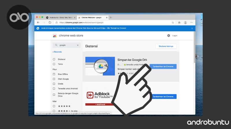 Cara Install Ekstensi Chrome di Microsoft Edge by Androbuntu 7