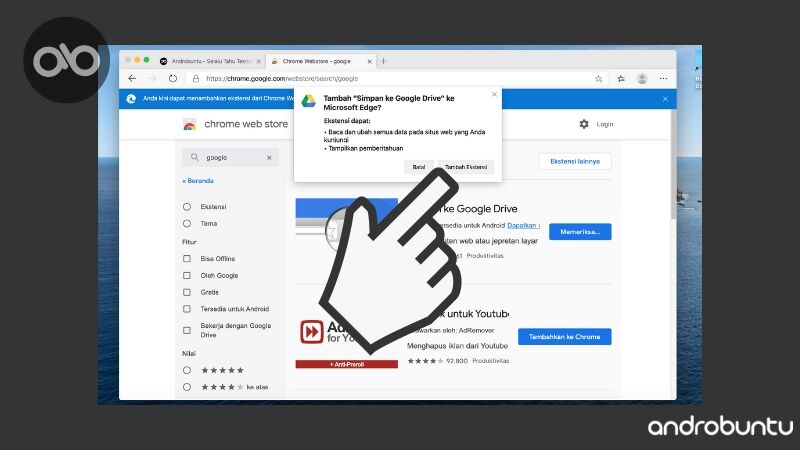 Cara Install Ekstensi Chrome di Microsoft Edge by Androbuntu 8