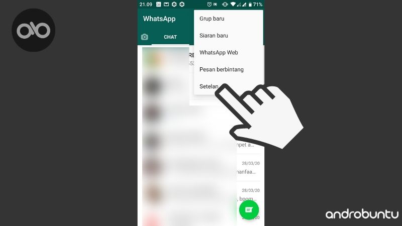 Cara Mengaktifkan Dark Mode di WhatsApp by Androbuntu 1