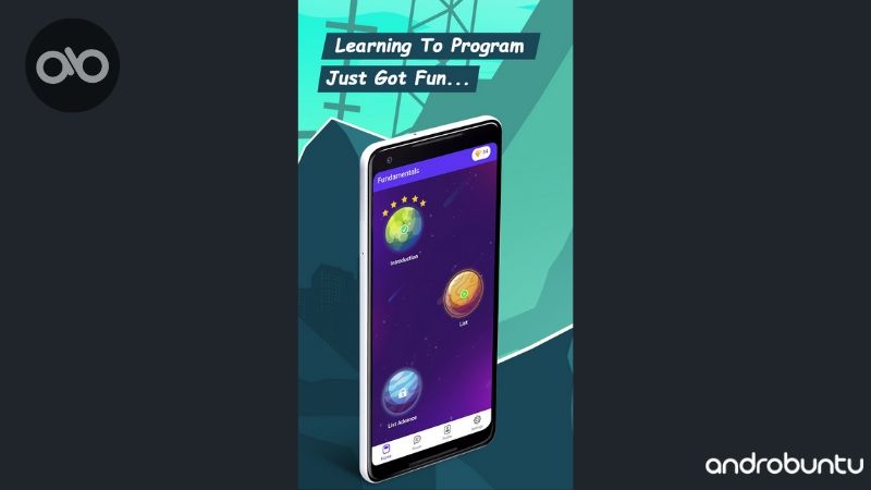 Aplikasi Android Terbaik untuk Belajar Pemrograman dari Rumah by Androbuntu 4