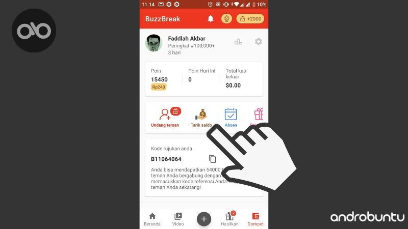 Cara Mendapatkan Dolar PayPal di BuzzBreak by Androbuntu 6