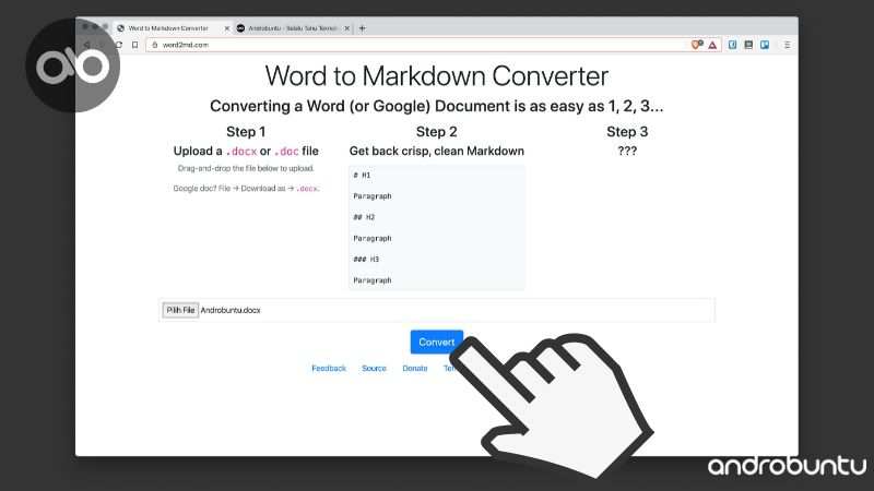 Cara Mengubah Dokumen Word Menjadi Markdown by Androbuntu 3