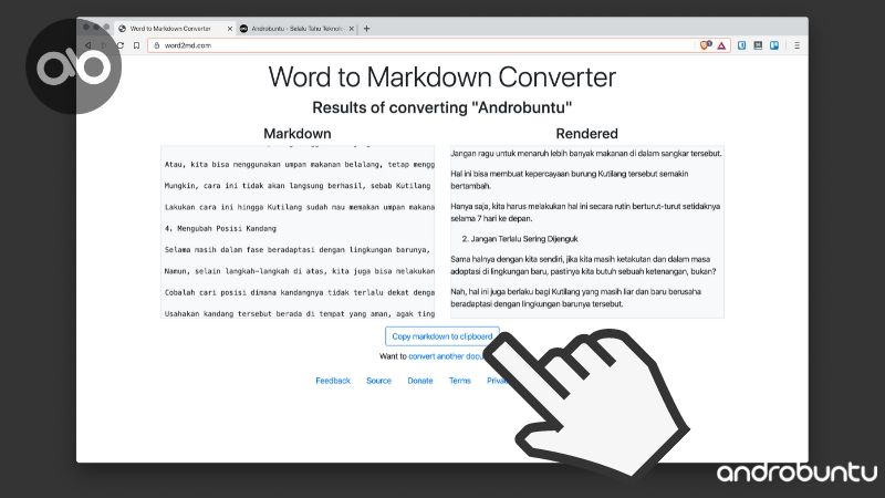 Cara Mengubah Dokumen Word Menjadi Markdown by Androbuntu 4