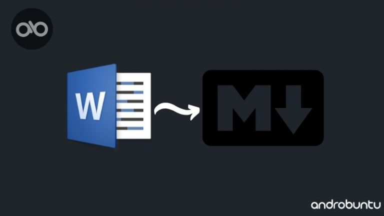 Cara Mengubah Dokumen Word Menjadi Markdown by Androbuntu