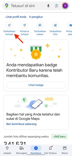 Lokasi Baru Google Maps 2