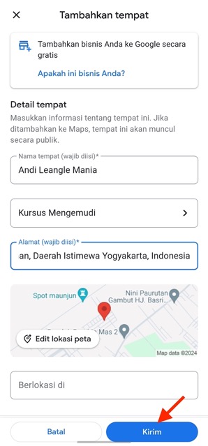 Lokasi Baru Google Maps 3