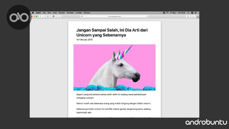 Cara Menggunakan Mode Baca di Safari by Androbuntu 2