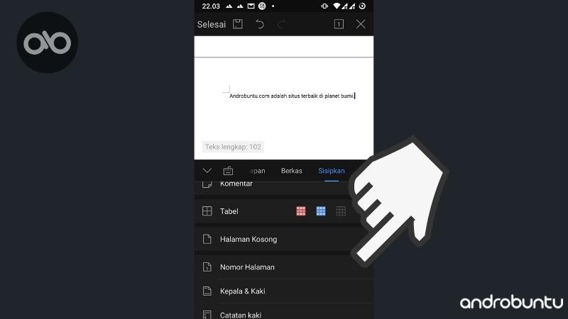 Cara Membuat Nomor Halaman di WPS Office by Androbuntu 3