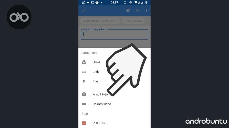 Cara Upload Foto Video PDF File di Google Classroom by Androbuntu 4