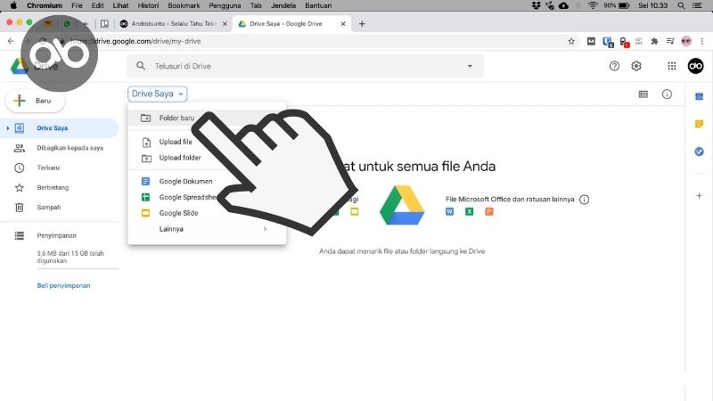 Cara Membuat Folder Google Drive yang Bisa Diakses Semua Orang by Androbuntu 2