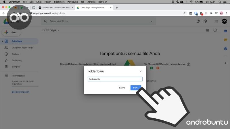 Cara Membuat Folder Google Drive yang Bisa Diakses Semua Orang by Androbuntu 3