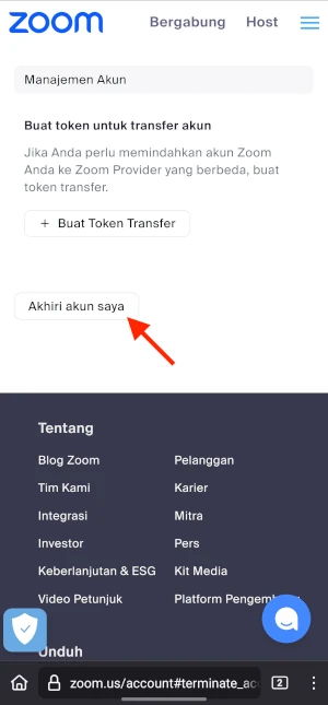 Cara Menghapus Akun Zoom 5