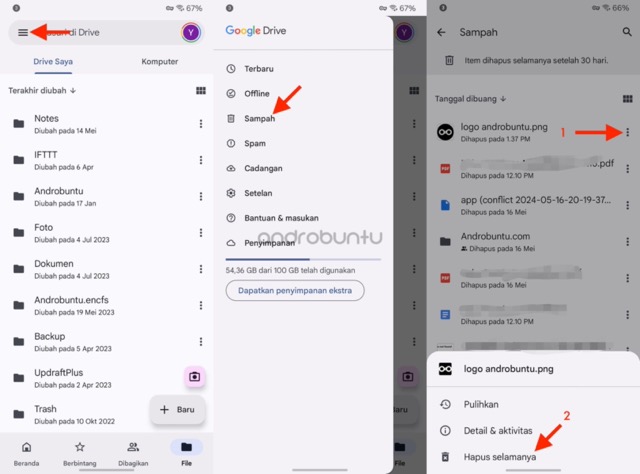 Cara Hapus File Google Drive 2