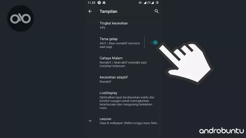 Cara Mengaktifkan Dark Mode di Android by Androbuntu 3