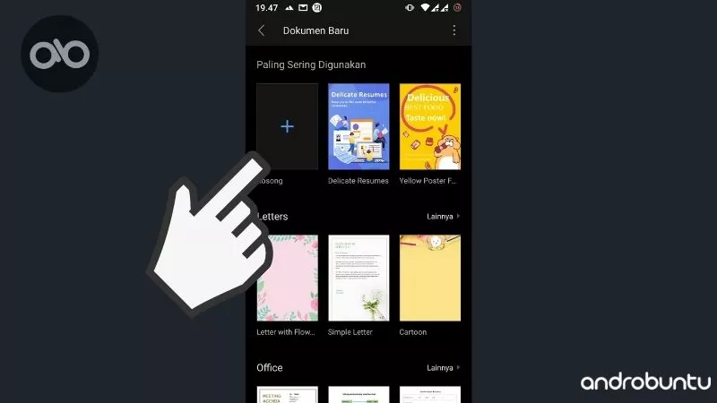 Cara Mengetik Dokumen di WPS Office by Androbuntu 4