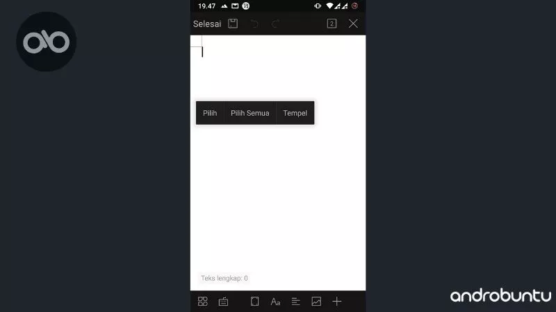 Cara Mengetik Dokumen di WPS Office by Androbuntu 5