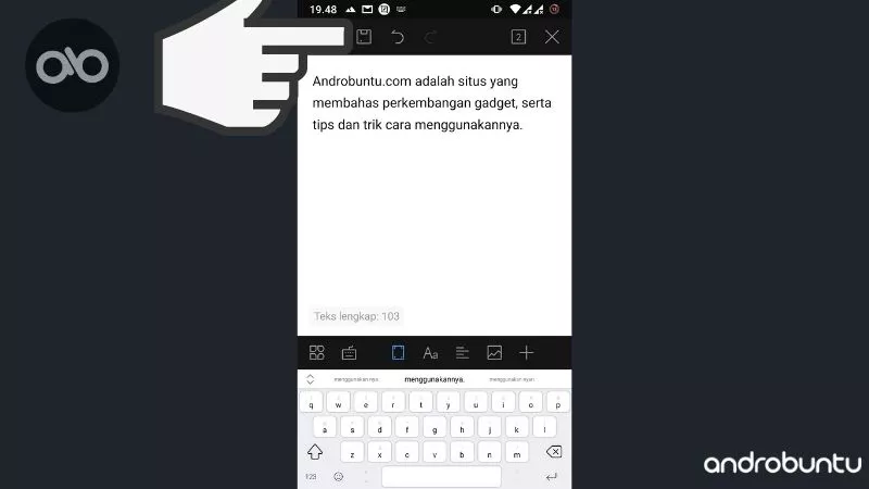 Cara Mengetik Dokumen di WPS Office by Androbuntu 6